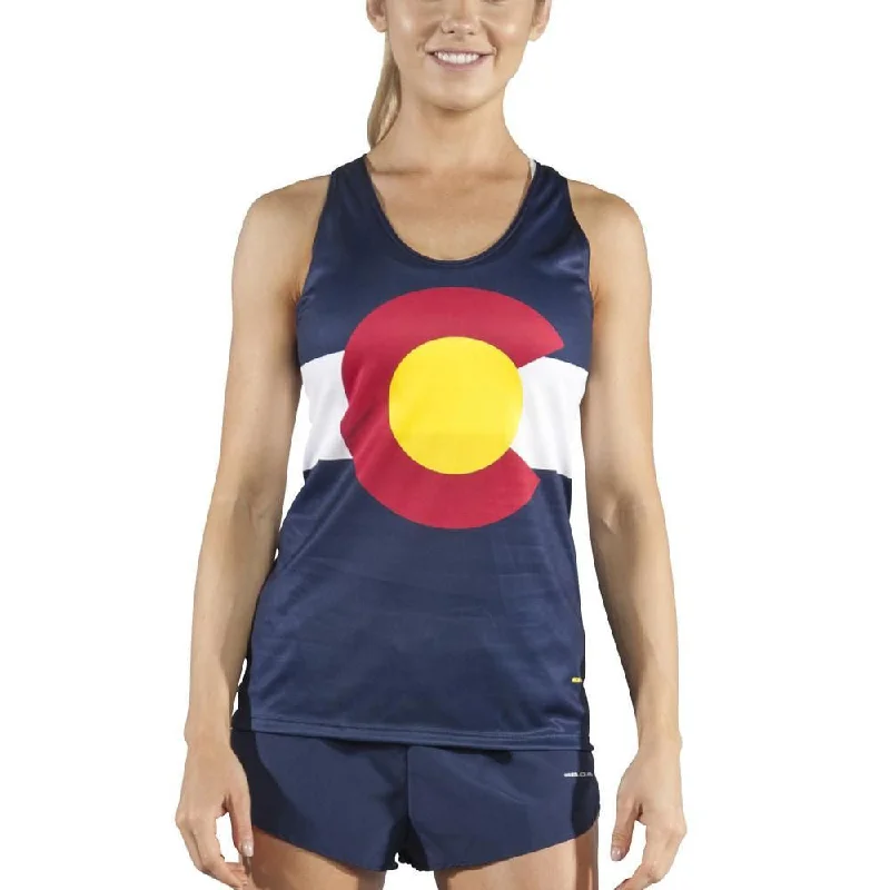 Women's Competitor Lite Interval Singlet - Colorado Artistic Women's Hand - painted