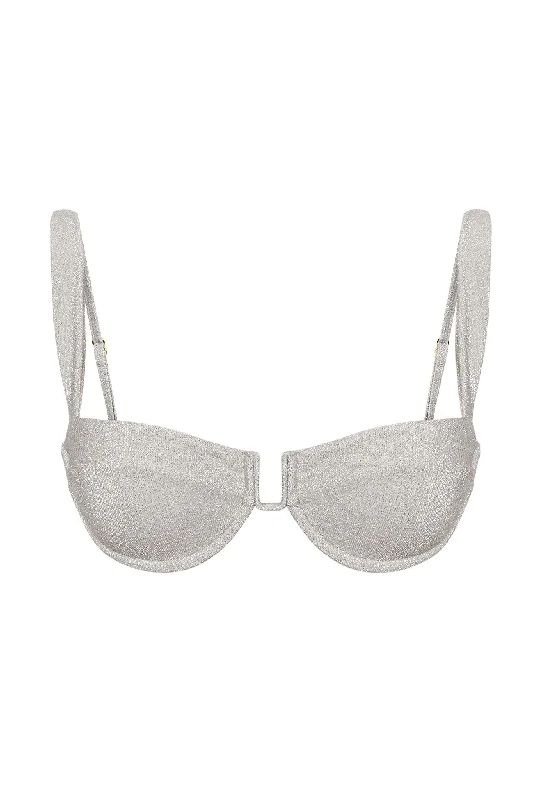 Cala Roja Top - Soft Silver Shimmer Modern Women's 