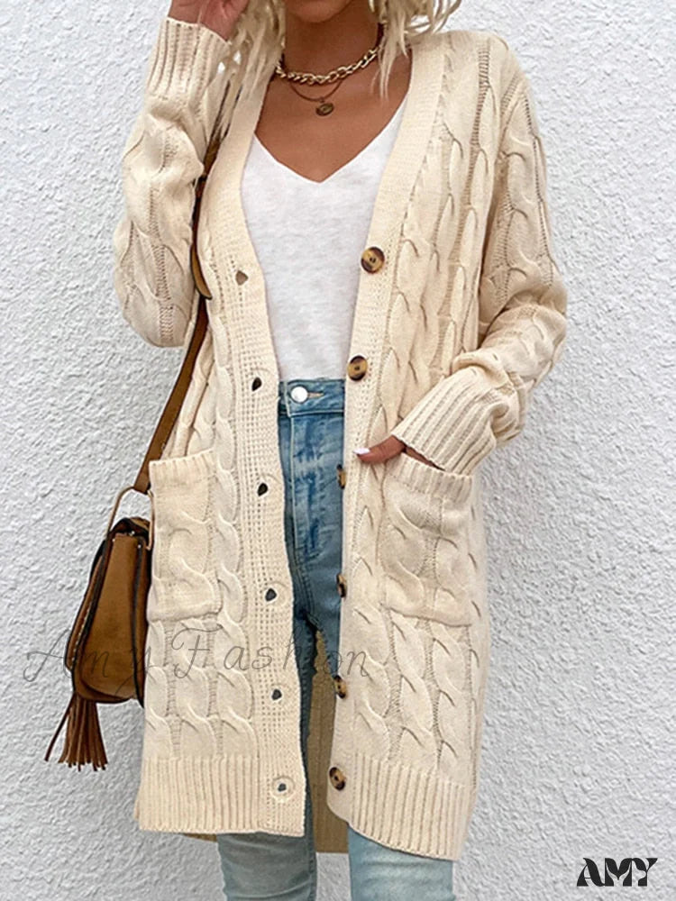 Amy Fashion - Winter Vintage Casual Loose Cardigan Australian Beach