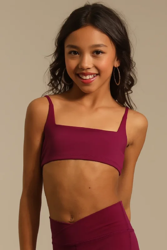 True Cami Bra - Mulberry Artistic Women's Hand - painted