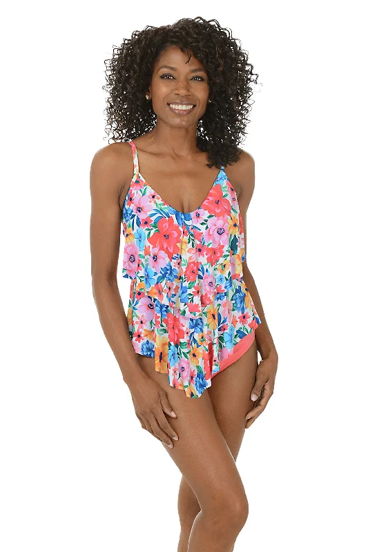 Wallflower Double Tiered Tankini Top