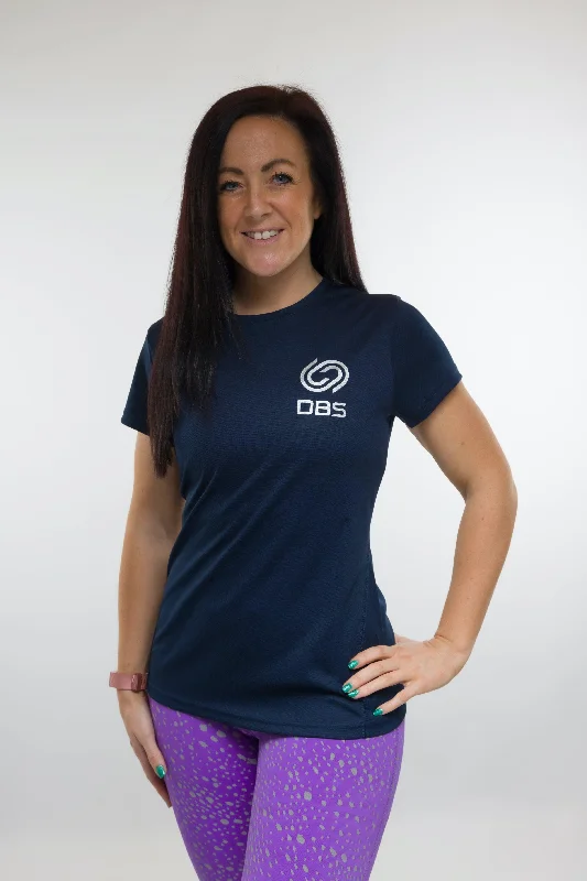 Navy technical t-shirt Youthful Women's Pop