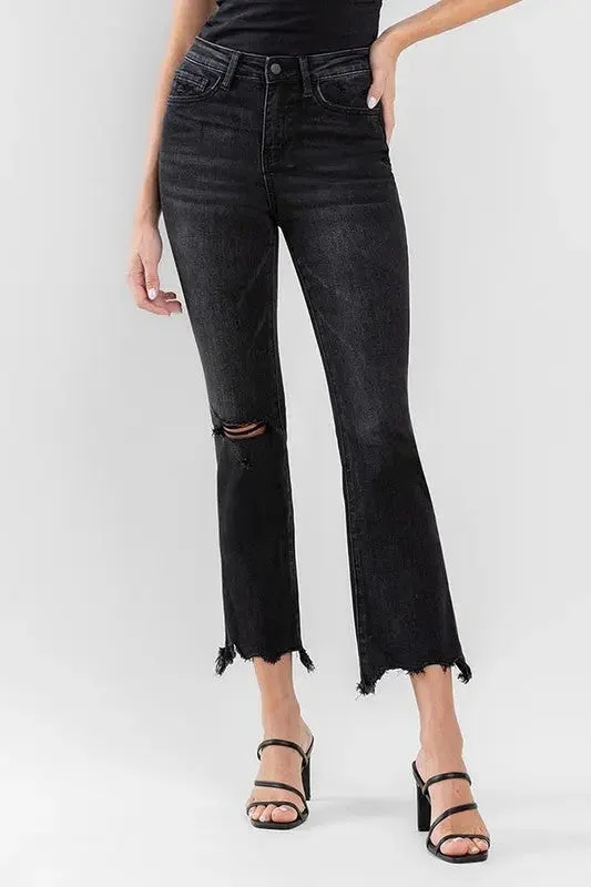 High Rise Ankle Bootcut Jeans Women
