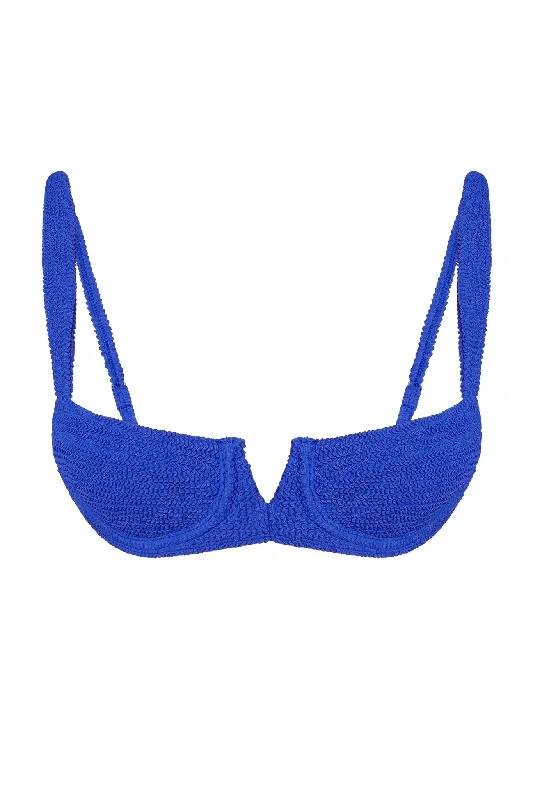 Clovelly Top - Cobalt Crinkle Gym