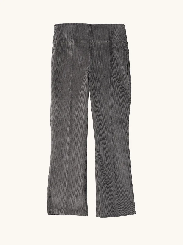 Crop Flare Corduroy Pant Laid - back Women's Style