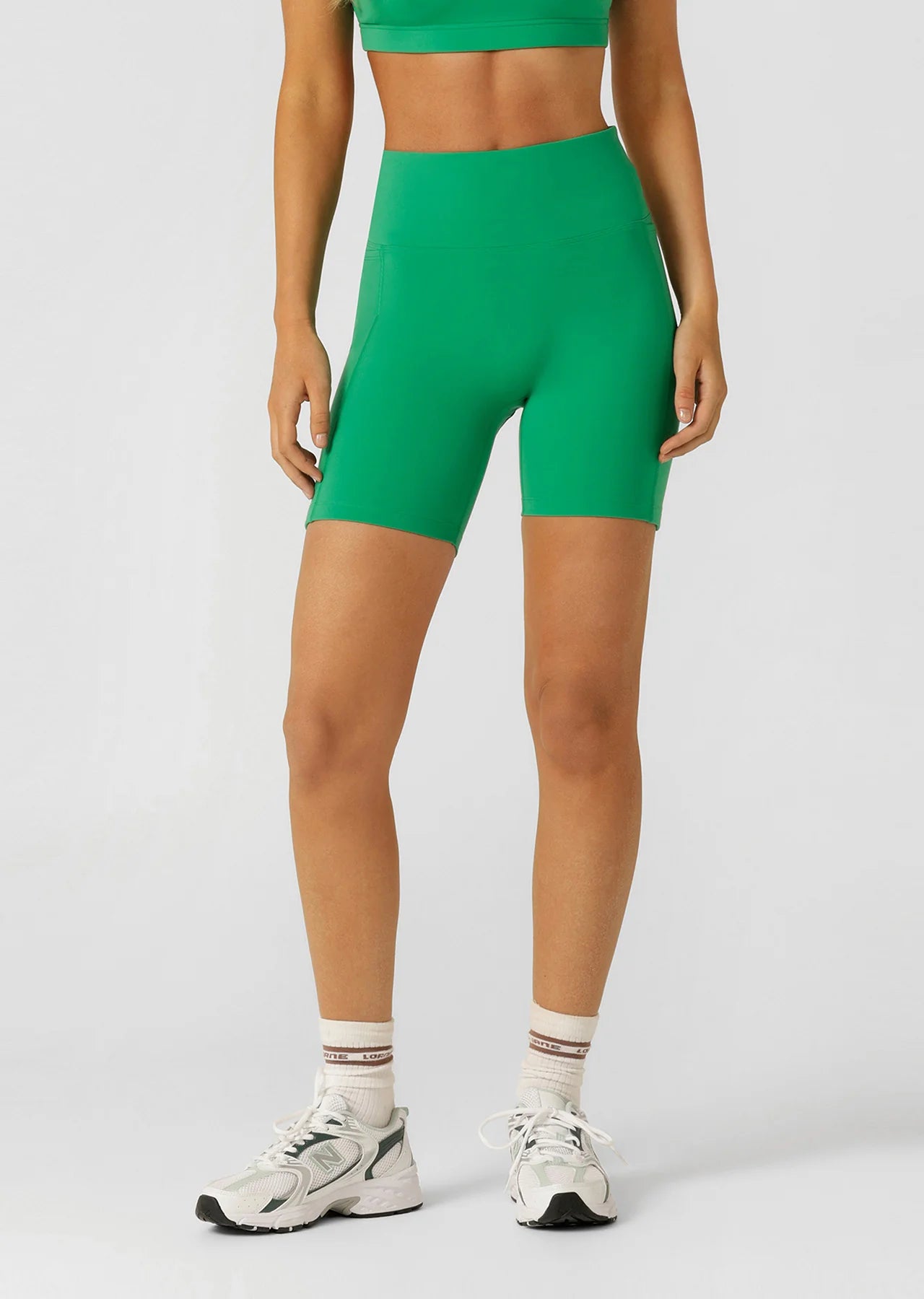 Lorna Jane Amy No Ride Phone Pocket 14cm Bike Shorts - Emerald European