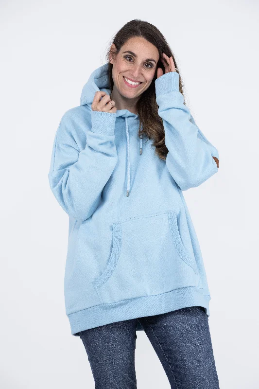 Billie Women's Leather-Like Detailing Hoodie Traditional Women's 