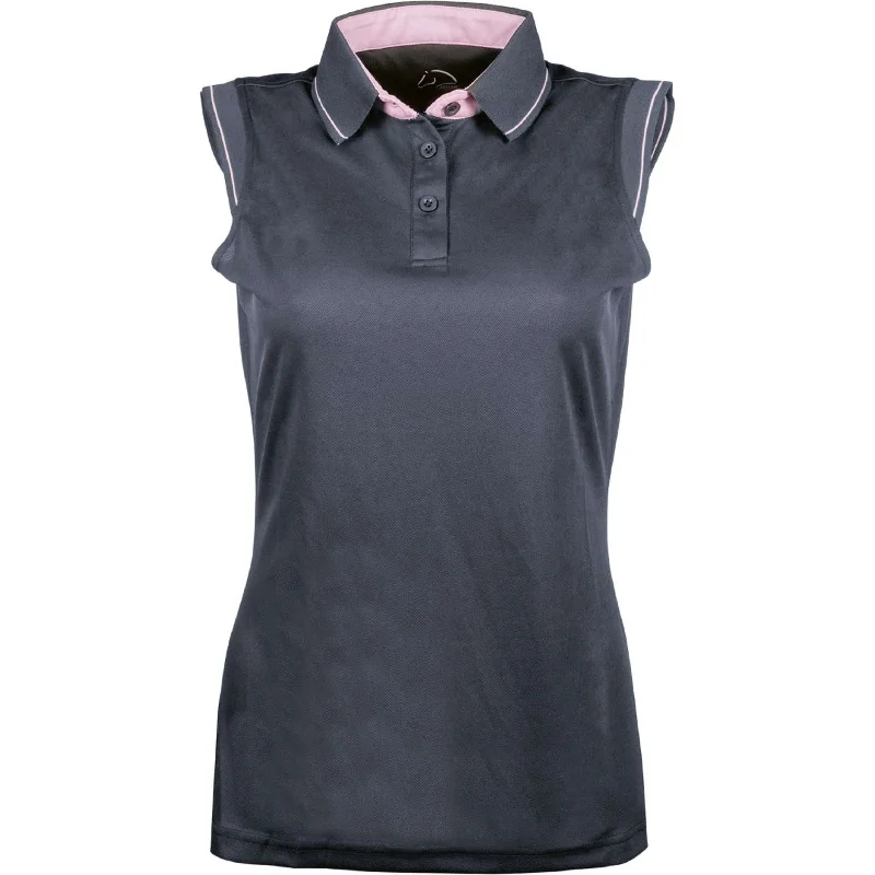 HKM Polo Classico Sans Manche Gris foncé