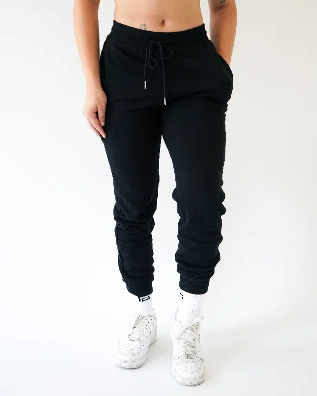 Faith Joggers - Charcoal Cool Women's Distressed