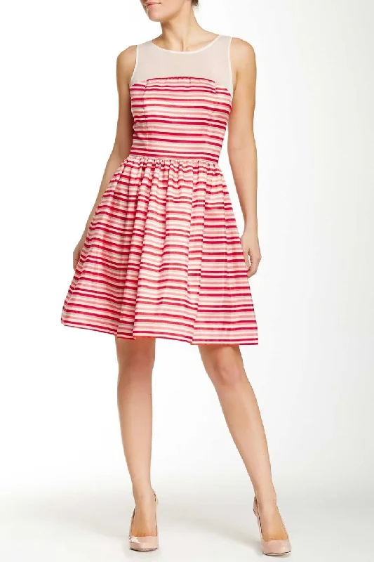Taylor - Stripe Illusion Dress 5450M Dapper Women's Bow - adorned