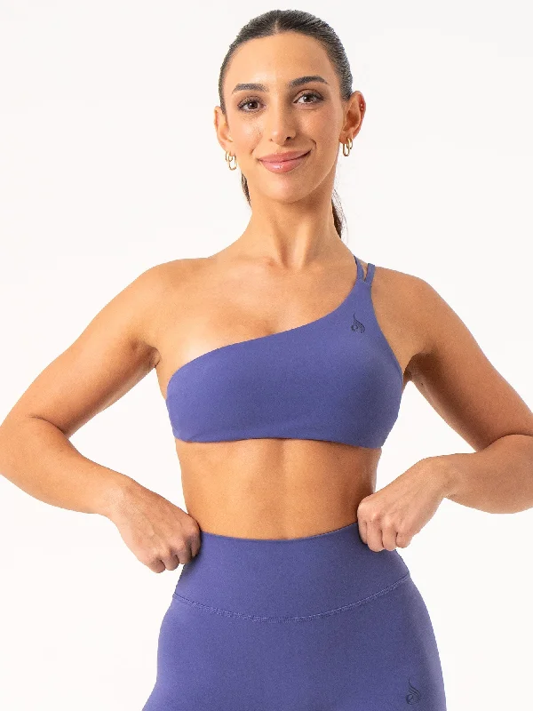 NKD One Shoulder Sports Bra - Indigo Streetwear Style for 