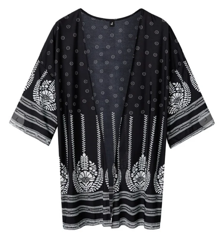 Women's Beach Kimono - 20 Prints Confident Women's Power