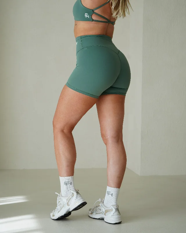 Flex Biker Shorts 6” - Jade Bold Women's Statement