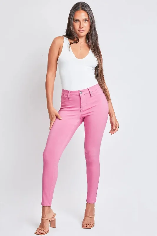 YMI Jeanswear Full Size Hyperstretch Mid-Rise Skinny Pants Gym