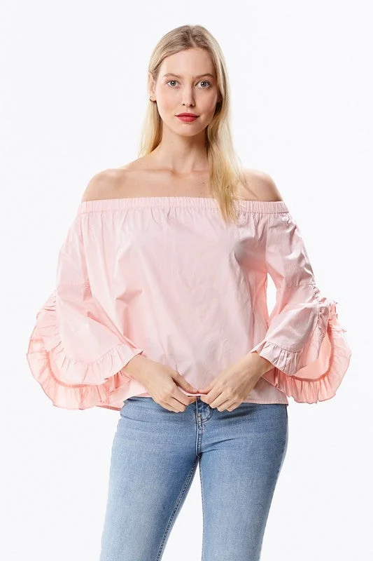 Open Shoulder Blouse Confident Women's High - fashion
