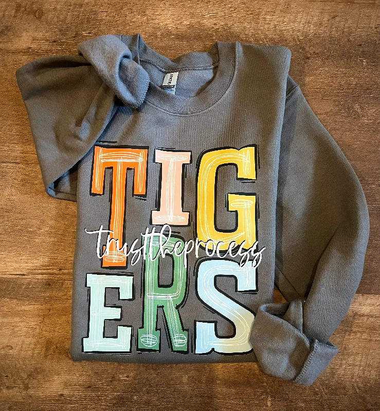 Tigers - Trust the Process Boho Sweatshirt Hip Women's Urban