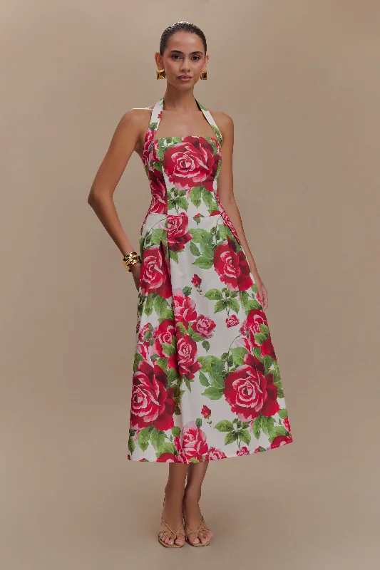 Juana Halter Midi Dress - Sonia Rose Print