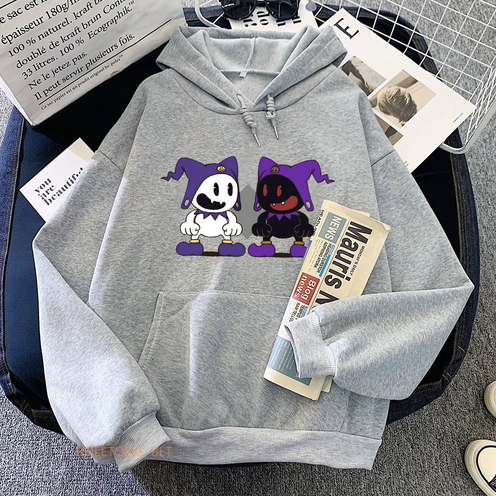 Casual Comfortable Cartoon Print Long-sleeved Hoodie Stylish Women's Tropical 