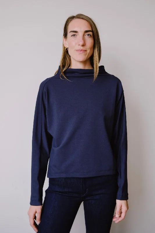 crop sweater - formal - blue note Dapper Women's Bow - adorned