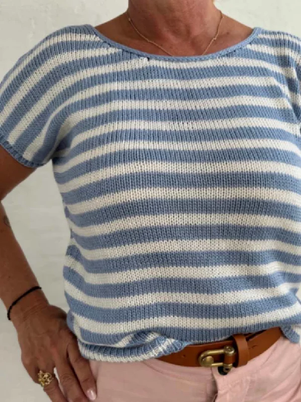 Ohoy summer top by Önling, knitting pattern Traditional Women's Wool