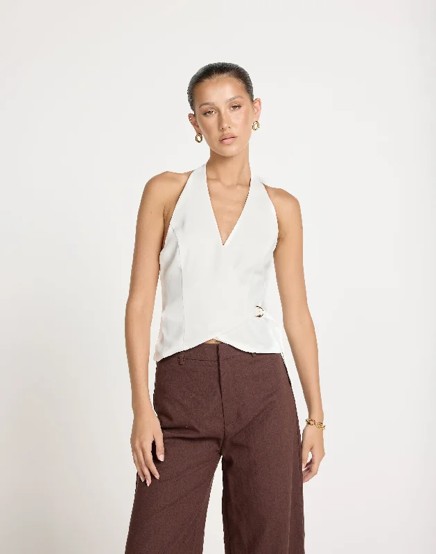 Malika Top (White) Compression