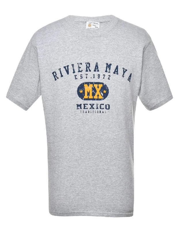 Mexico Printed T-shirt - M British Gentlewoman Style