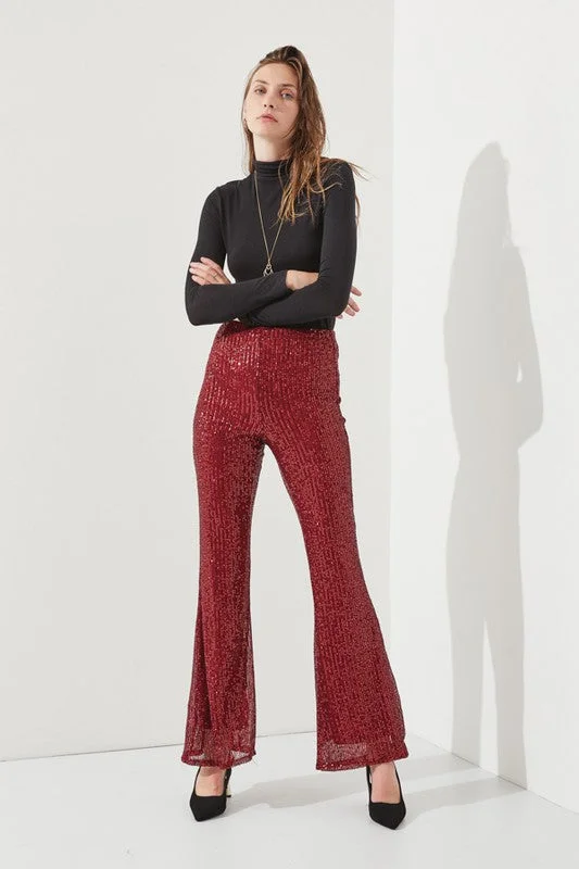 HIGHWAIST SEQUIN PANTS