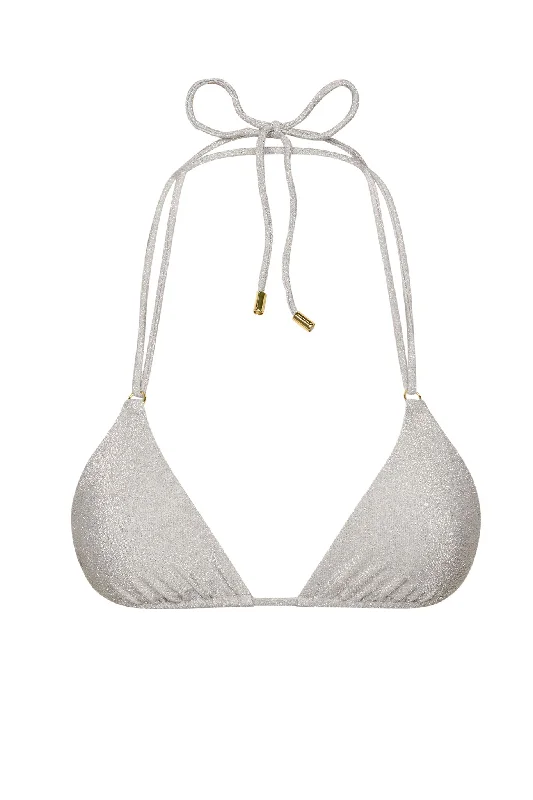 Hanalei Top - Soft Silver Shimmer Elegant Women's Formal 