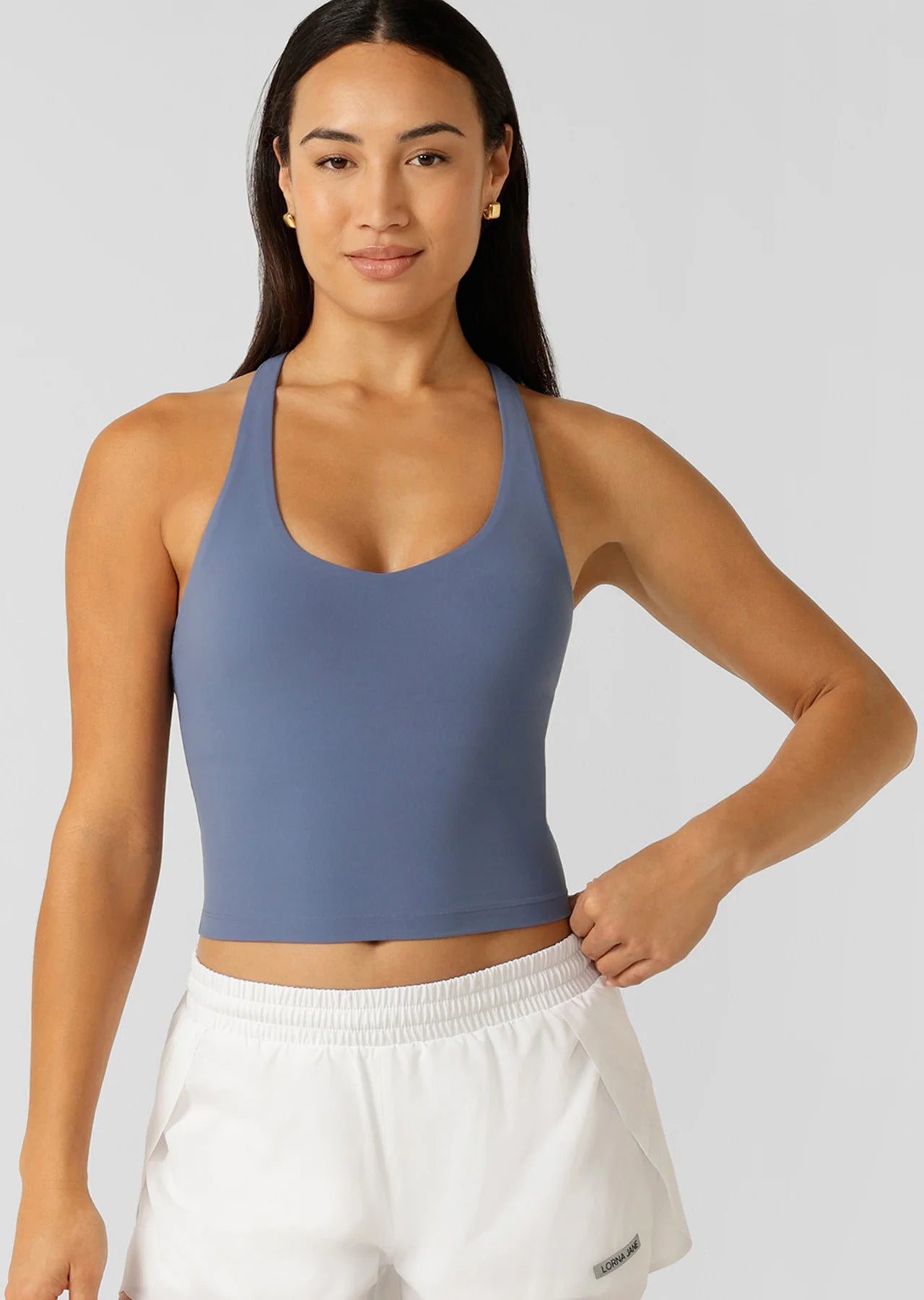Lorna Jane Liberty Bra Tank Combo - Misty Blue Casual Women's Loose - fitting