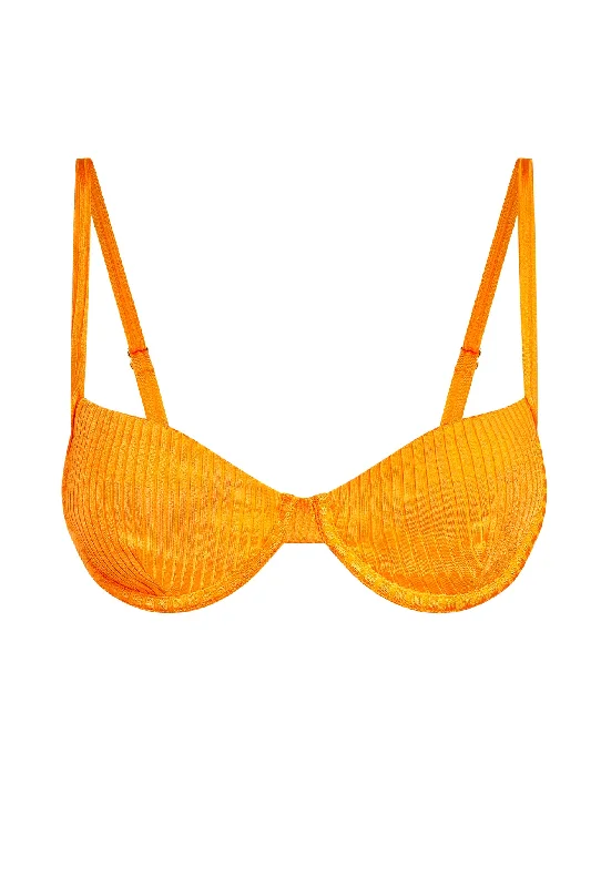 Capri Top - Clementine Wide Rib Business