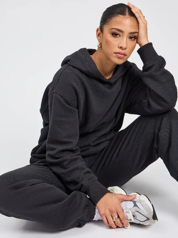 Threads Hoodie - Onyx Black Rugged Women's Outdoor 