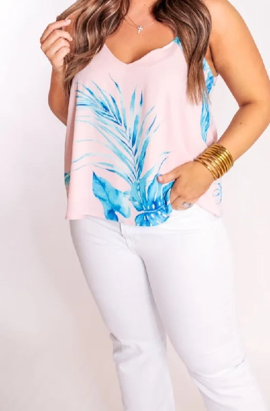 Leila Tropical Tank Relaxed Women's 