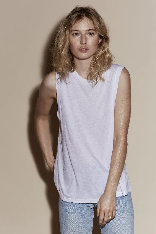 BRANDO TANK / WHITE Confident Women's High - fashion