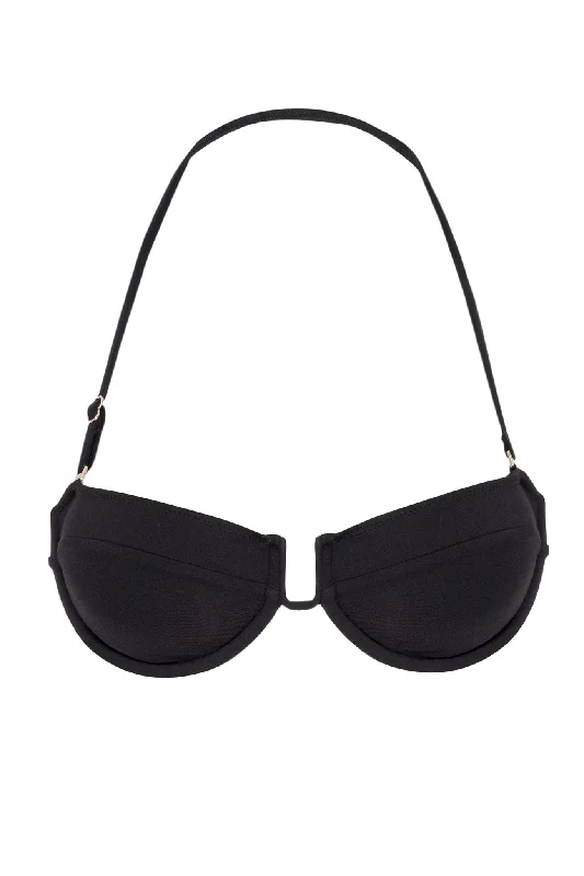Cala Conta Top - Black Cashmere