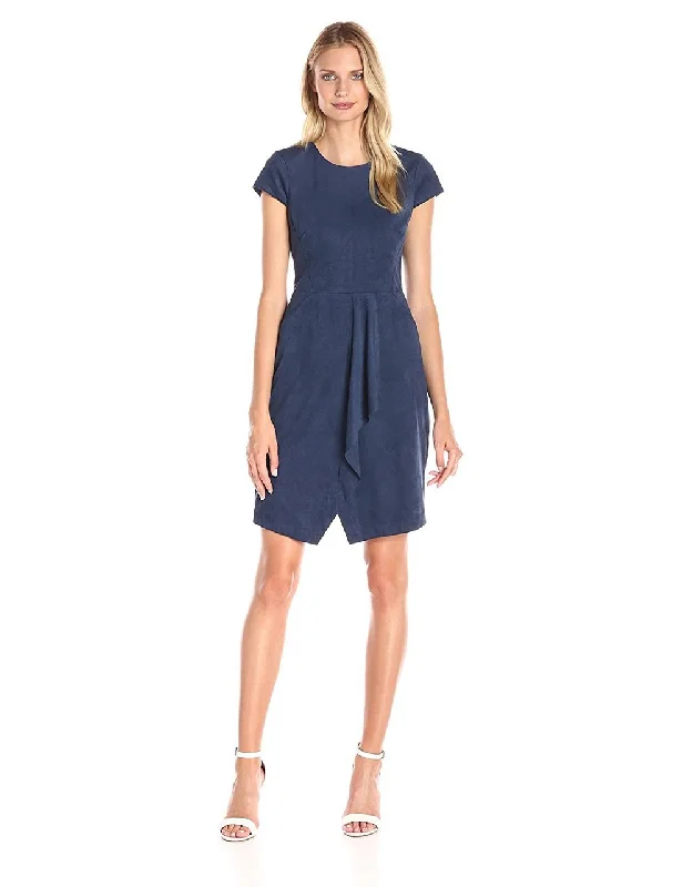 Maggy London - G2592M Jewel Neck A-line Dress Sophisticated Women's Tailored