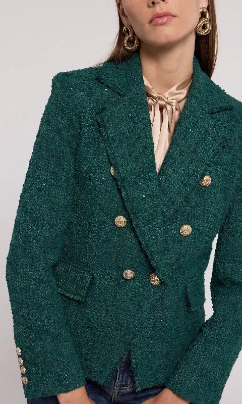 Eliza Tweed Blazer Minimalist Women's Casual