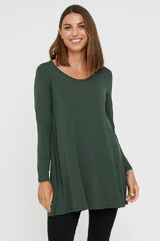 Leanne Tunic - Forest Youthful Women's Pop