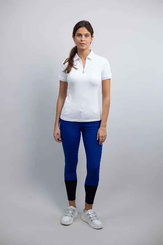 Harcour Polo Pimp Femme Blanc Sustainable Organic