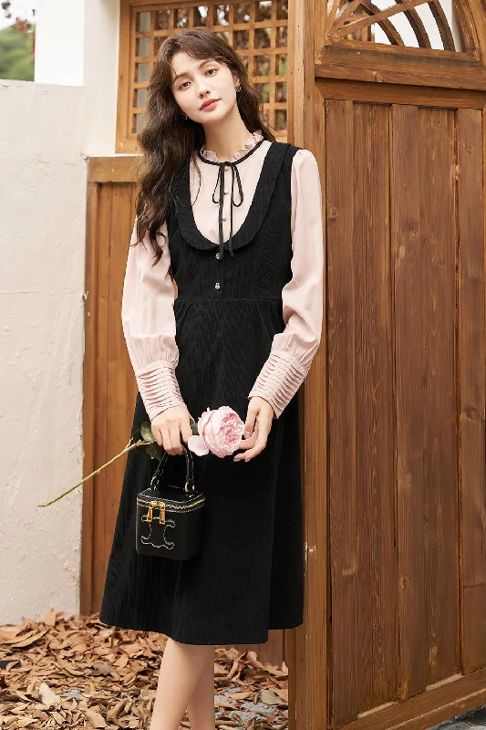 Elegant Solid Midi Dress for Women Sporty Women's Tennis