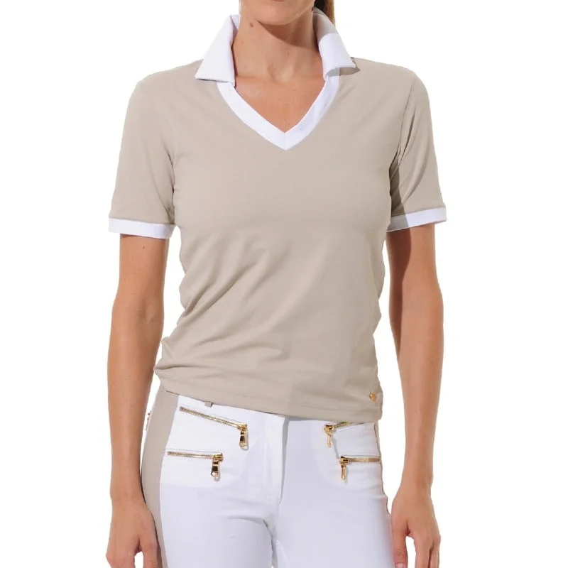 MDC S/S Polo - Taupe Sharp Women's Italian