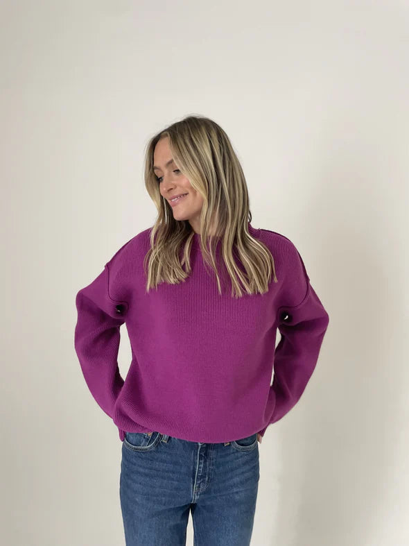 Magenta Aspen Sweater