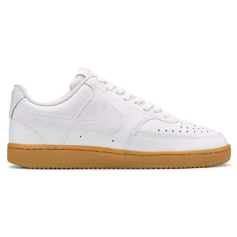 Nike Men's Court Vision Low Sneaker - White/Gum Contemporary 