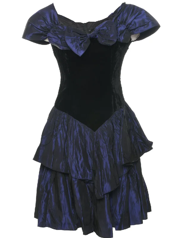 1980s Purple Evening Dress - XS Preppy Women's College
