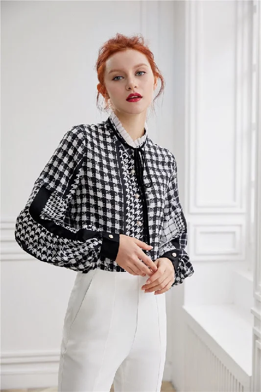 Elegant Multi Print Blouse Cool Women's Distressed