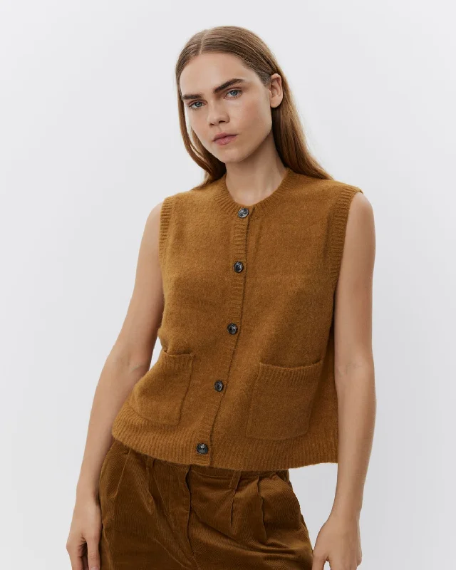 ELLASW VEST - Mustard