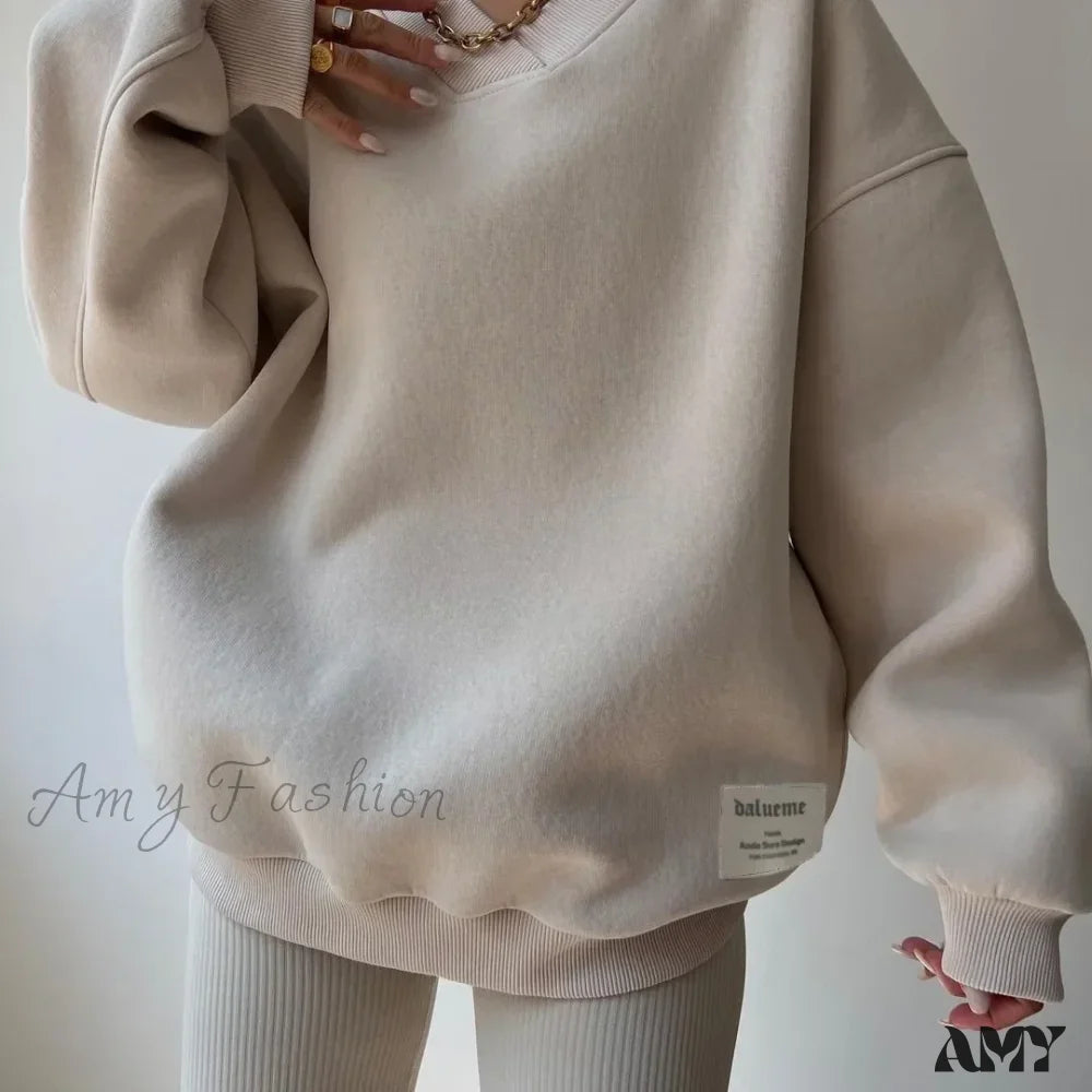 Loose Trendy Cozy Comfortable Chic Stylish Classic Casual Hoodies Earthy Women's 