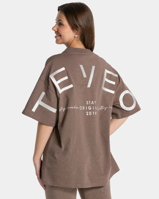 Signature Oversized T-Shirt "Mokka" Traditional Women's 