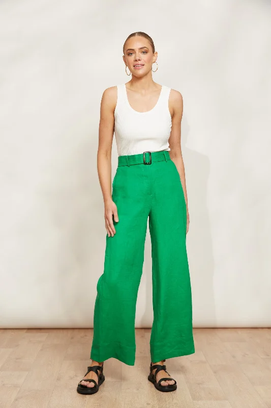 Halcyon Pant - Emerald Sporty Women's Tennis