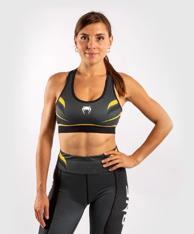 Venum ONE FC Impact Sport Bra - Grey/Yellow Traditional Women's Wool