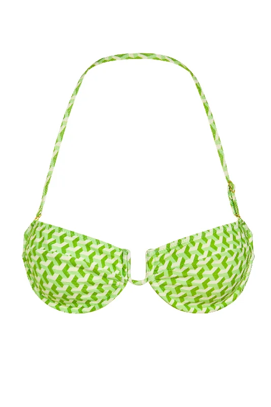 Cala Conta Top - Cypress Geo Dapper Women's Bow - adorned